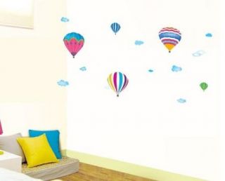 Hot Air Balloons Mural Wall Paper Sticker Decor Wall Paper Decal