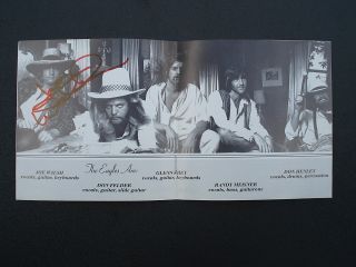 SIGNED Hotel California Joe Walsh Eagles CD Centerfold Autographed