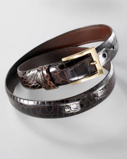  available in brown $ 425 00 w kleinberg glazed alligator belt brown