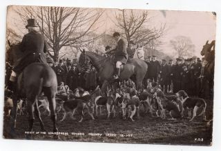 Holderness Hounds Meeting 1907 at Tranby Court Hull E Yorks J1498