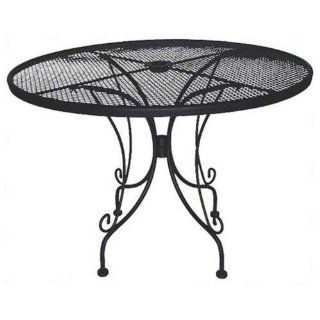 DC America WIT242 Charleston Wrought Iron Table, 42 Inch