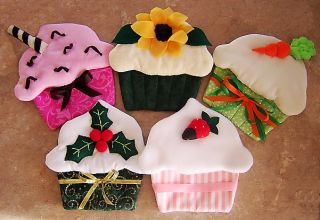 Cupcake Potholders Sewing Pattern from Golden Needle Designs