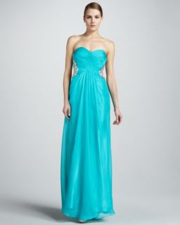 la femme boutique strapless gown with open back $ 460