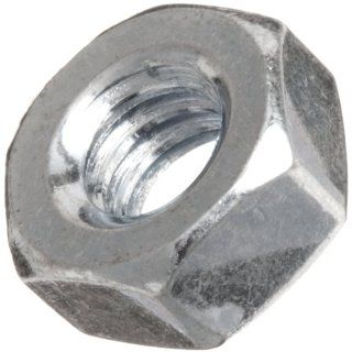 ASME B18.6.3 Zinc Plated Steel Machine Screw Hex Nut, #5 40 Thread