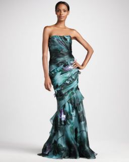 Fitted Bodice Silk Gown  