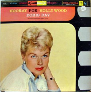 DORIS DAY hooray for hollywood volume 1 LP VG+ CS 8066 Vinyl 1959 6i 6