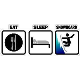 Eat Sleep Snowboard Car Decals Laptop Stickers