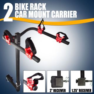 New 2 Bicycle Bike Rack Hitch Mount Carrier Car Truck SUV Swing Away