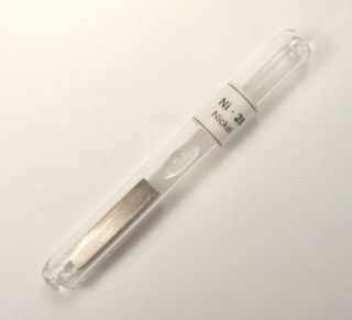 Nickel Metal Shiny Vacuum SEALED Glass Ampoule