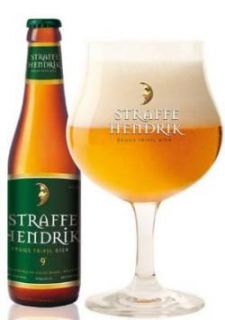 Straffe Hendrik Tulip Shape Belgian Beer Glasses Pair