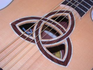 The Trinity Parlor features a solid sitka spruce top with an