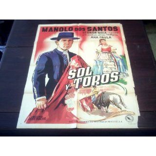 Original Mexican Movie Poster Sol Y Toros Sol E Toiros