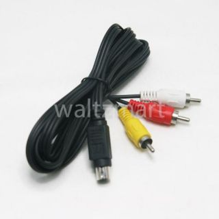  to 3 RCA Male Composite AV 5ft Audio Video Cable for PC TV DVD