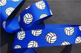 10yd Volleyball 7 8 Electric Blue Grosgrain Ribbon Craft