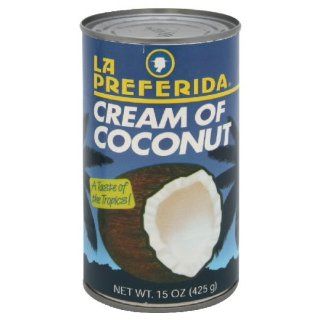 La Preferida Drink Mix Cream of Coconut, 15 Ounce (Pack of 12) 