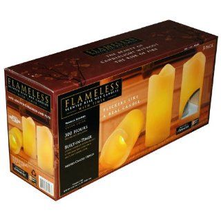 Flameless Scented Real Wax Candles with Timer, 3 Pack