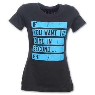 Under Armour Second Place Womens Tee Shirt Black