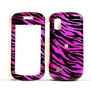 Hot Pink Zebra Snap on Hard Skin Shell Protector Cover