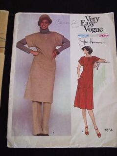 Vogue Designer Stan Herman Dress Tunic Pattern Uncut 8