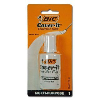 1pk Bic Wite Out Cover It Correction Fluid Multi Purpose