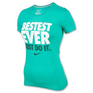 Womens Nike Bestest Ever Tee Atomic Teal/Grey