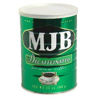 MJB Premium Coffee, Decaffeinated, 12 Ounce Can (Pack of 4) 