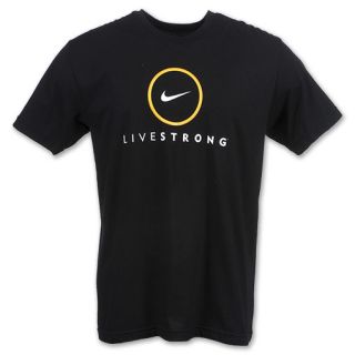 Nike LIVESTRONG Logo Mens Tee Black