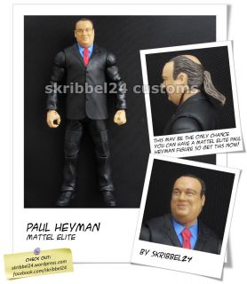 WWE custom Paul Heyman (Mattel Elite) legends Brock Lesnar figure by