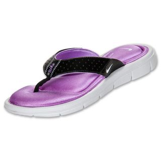 Womens Nike Comfort Thong Sandals Black/Atomic