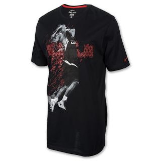 Mens Nike LeBron Data Sport Tee Shirt Black