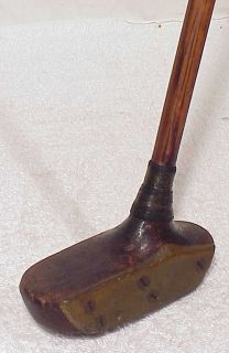 RARE Vintage 1920s Slazenger Hickory Wood Shaft Mallet Golf Club