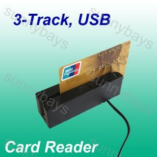 HiCo 3 Track Magnetic Stripe Card Reader Mini Mag Credit POS ID PVC