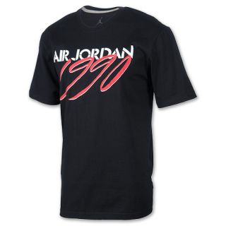 Mens Air Jordan V Archive 90 Tee Shirt Black/White