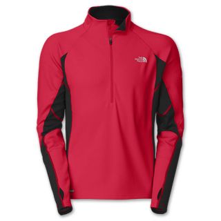 The North Face Momentum Mens Half Zip Shirt Red