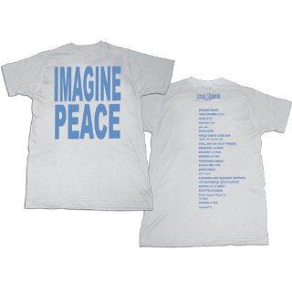 John Lennon   Imagine Peace Adult Fitted T shirt in White