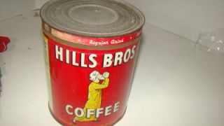 Hills Bros Coffee 8 Circa 1936 Vintage Red Can Brand