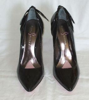 Paris Hilton Black Patent Leather Pumps Womens 8 5 Valetta 4 inch Heel