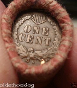 OLD INDIAN HEAD/ WHEAT PENNY S ROLL 1909 S or 1908 S & 1908 S OR 1909