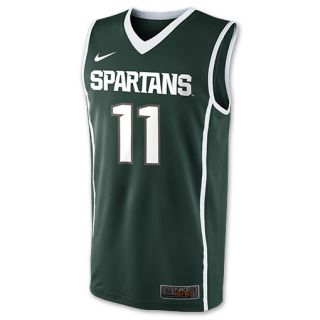 Mens Nike Michigan State Spartans NCAA Replica Basketball Jersey