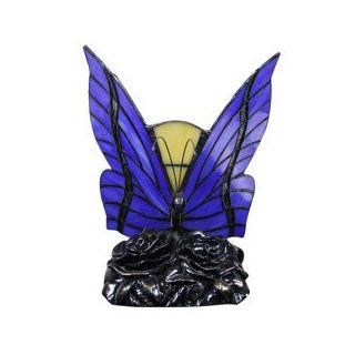 Tiffany Style Table Light in Charm Blue   Butterfly