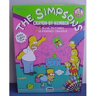 The Simpsons Crayon By Number Activity Set Toys & Games