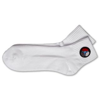 Jordan Fusion 8 Low Quarter Sock White