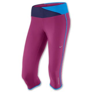 Nike Twisted Womens Capris Rave Pink/Night Blue