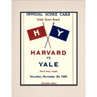 1909 Harvard Crimson vs. Yale Bulldogs 10.5x14 Matted