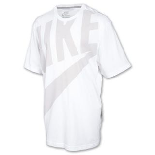 Mens Nike Exploded Futura Tee Shirt White/Grey