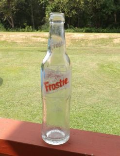 Vintage Soda Bottle FROSTIE ROOT BEER 10 oz. Raised Glacier Mountains