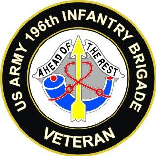 US Army Veteran 196th Infantry Brigade Unit Crest Decal