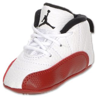 Air Jordan Retro 12 Crib Shoe White/Varsity Red