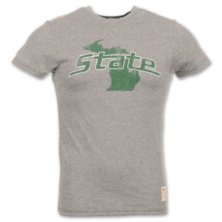 Michigan State Spartans Retro Logo Mens Tee Shirt