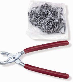 Seat Upholstery Hog Ring Set with Pliers (Hog Ring Tool) SET